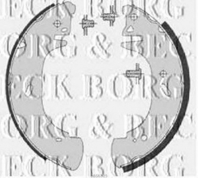 BORG & BECK bbs6325 -  Комплект тормозных колодок